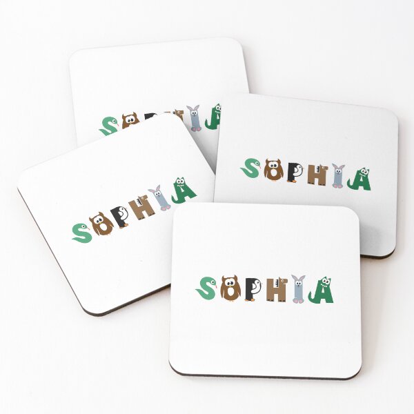 Item preview, Sophia Name Animal Letters designed and sold by your-name-hero.