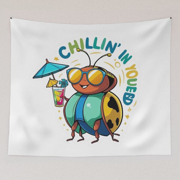 Item preview, Chilling in Your Bed | Funny Bedbug Design | Quirky Humor Art designed and sold by KiValuate.