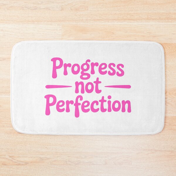 Item preview, Progress Not Perfection! Pink Girly Quote designed and sold by PMCreative.