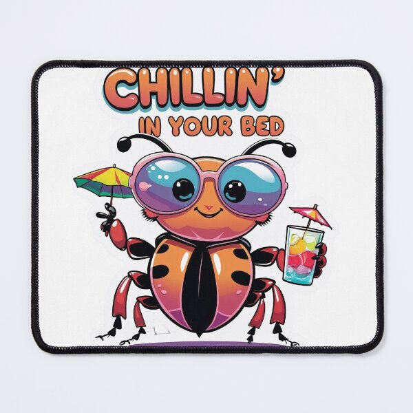 Item preview, Bedbug Humor | Chilling in Your Bed | Creepy Crawly Cartoon designed and sold by KiValuate.