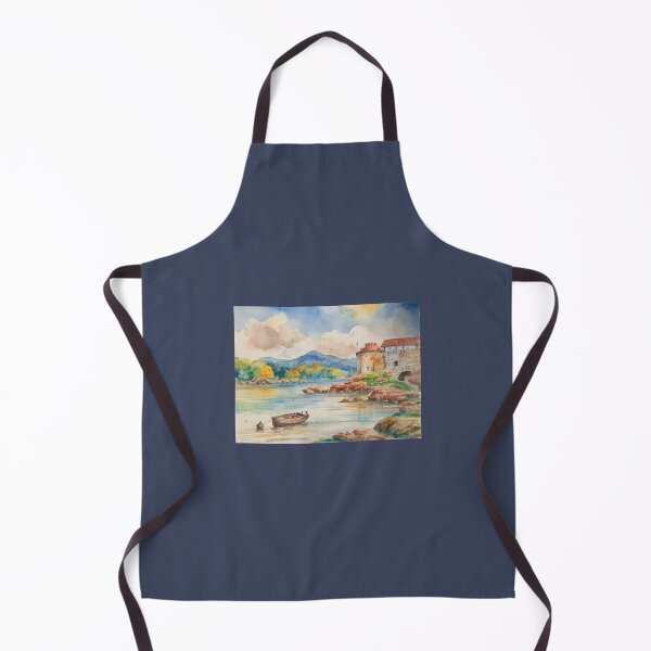 Item preview, Dartmouth castle4(Watercolour + AI) designed and sold by artsmeow.