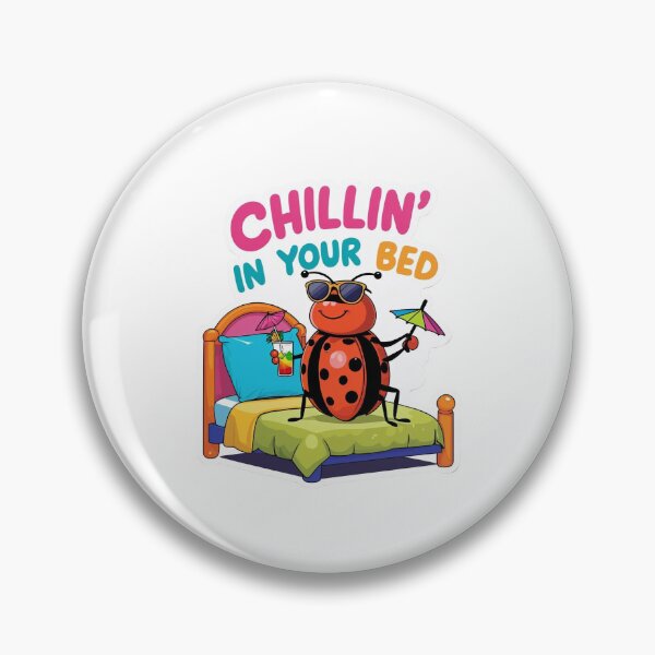 Item preview, Chilling in Your Bed | Bedbug Cartoon Sticker | Funny Pest Humor designed and sold by KiValuate.