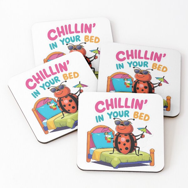 Item preview, Chilling in Your Bed | Bedbug Cartoon Sticker | Funny Pest Humor designed and sold by KiValuate.