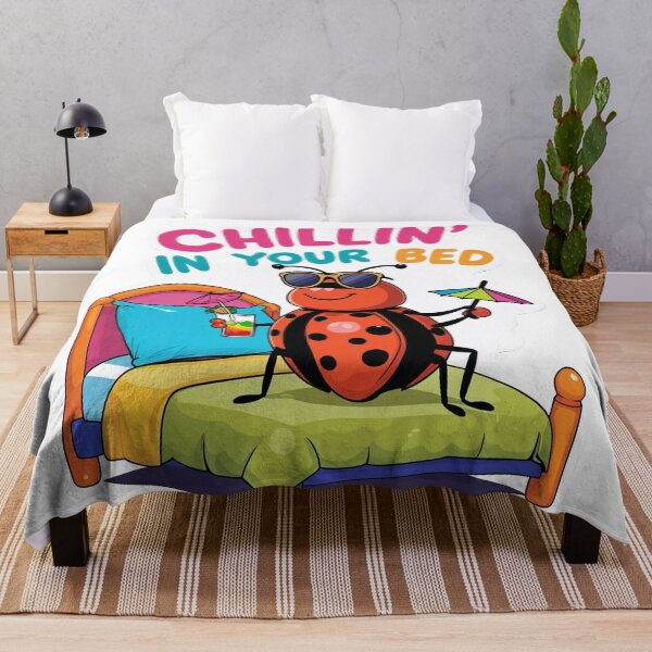 Item preview, Chilling in Your Bed | Bedbug Cartoon Sticker | Funny Pest Humor designed and sold by KiValuate.