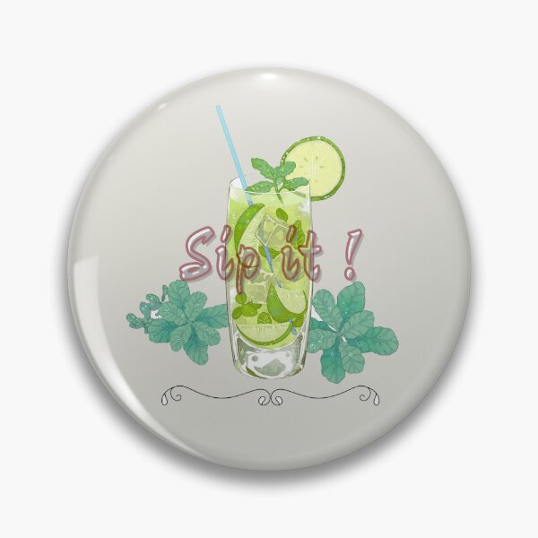 Item preview, Sip It – Refreshing Lime Mint Drink Illustration designed and sold by FASA's ART.