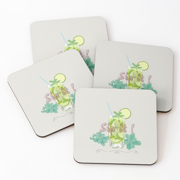 Item preview, Sip It – Refreshing Lime Mint Drink Illustration designed and sold by FASA's ART.