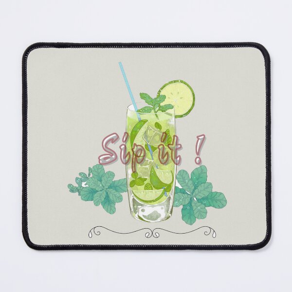 Item preview, Sip It – Refreshing Lime Mint Drink Illustration designed and sold by FASA's ART.