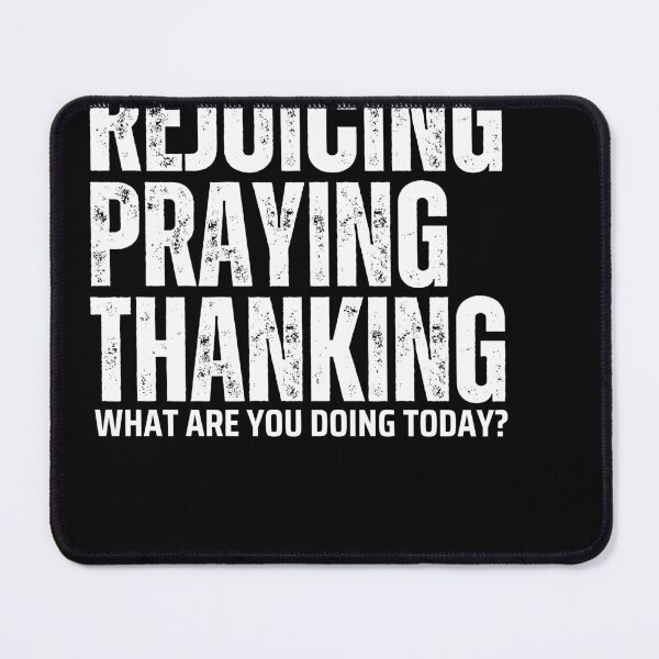 Item preview, Rejoicing Praying Thanking Square Print 1Thess5:16-18 designed and sold by Music-2-my-eyes.