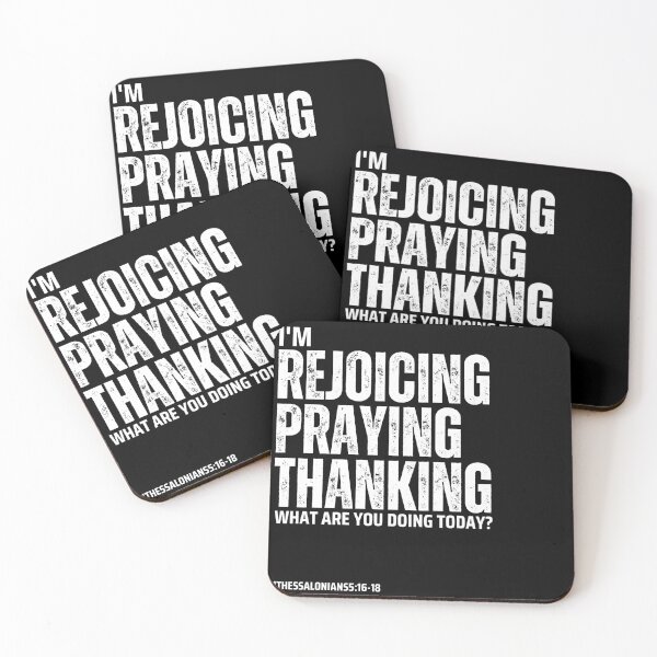 Item preview, Rejoicing Praying Thanking Square Print 1Thess5:16-18 designed and sold by Music-2-my-eyes.