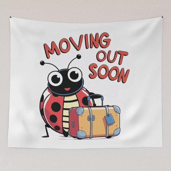 Item preview, Moving Out Soon | Funny Bedbug Design | Quirky Pest Humor designed and sold by KiValuate.