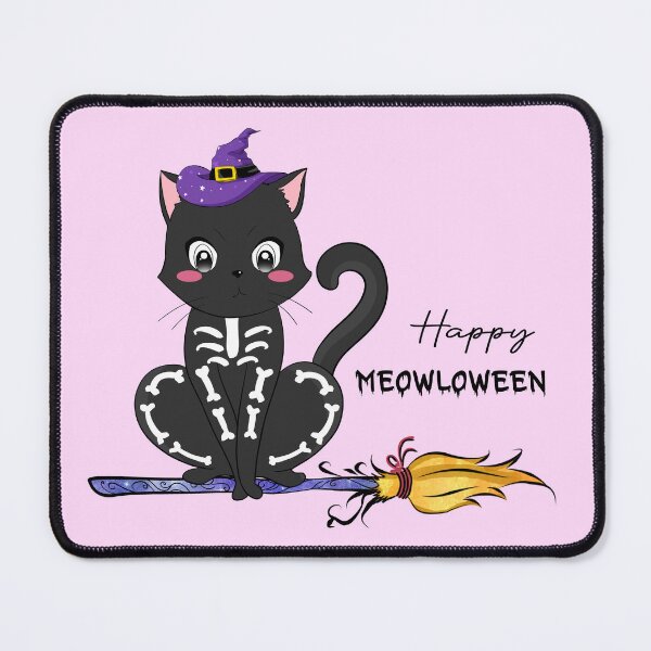 Item preview, Happy Meow-loween Cat designed and sold by NettiesWallArt.