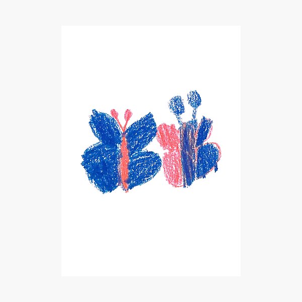 Item preview, FD 0004 C - Butterfly Crayon Pattern - Large designed and sold by o finding Studio.