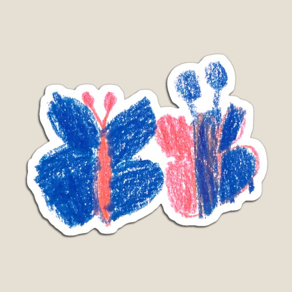 Item preview, FD 0004 C - Butterfly Crayon Pattern - Large designed and sold by o finding Studio.