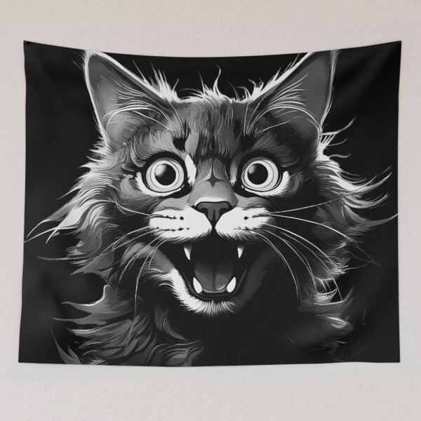Item preview, Crazy cat designed and sold by Martika7.