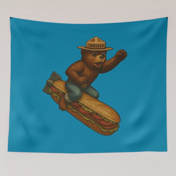 Item preview, Smokey Resist Sandwich Bomber Art designed and sold by TheCommonSense.