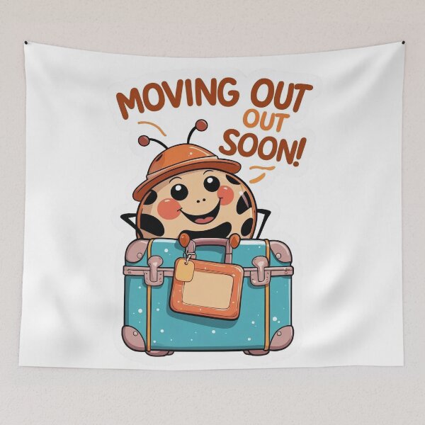 Item preview, Moving Out Soon – Bed Bug Prank | Warning Graphic designed and sold by KiValuate.