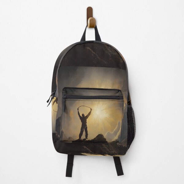 Item preview, A symbolic visual design of a figure breaking free on a mountaintop. designed and sold by HEMRO.