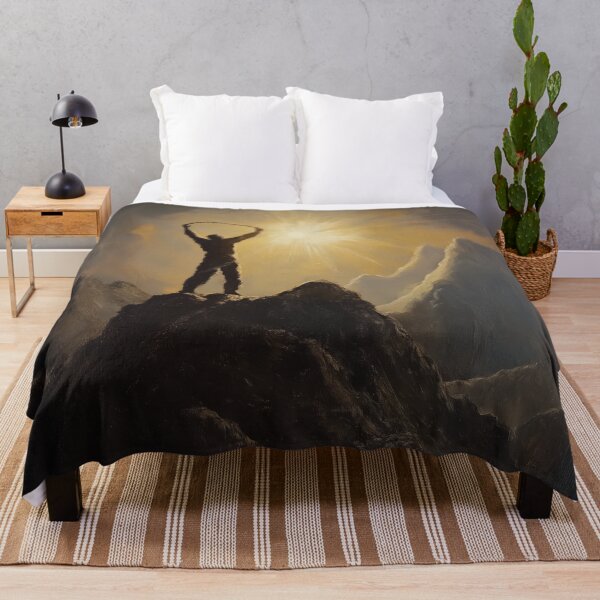 Item preview, A symbolic visual design of a figure breaking free on a mountaintop. designed and sold by HEMRO.