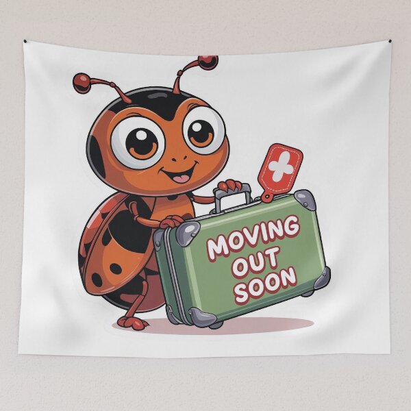Item preview, Moving Out Soon – Bed Bug Alert | Bold Statement Graphic designed and sold by KiValuate.