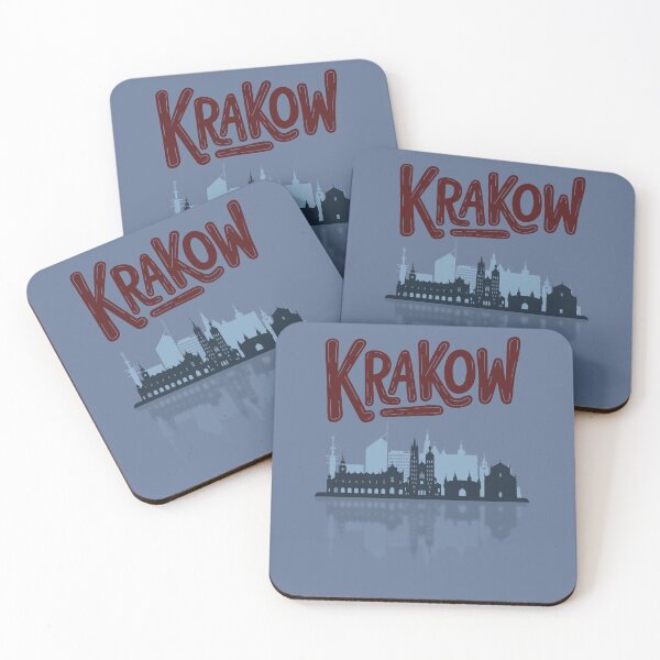 Item preview, Krakow Skyline Reflection Typography Art Design designed and sold by Trendofashion.