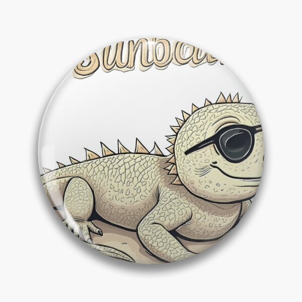 Item preview, Zero Thoughts Just Sunbathing – Cute Chill Lizard with Sunglasses designed and sold by Nirbhay.