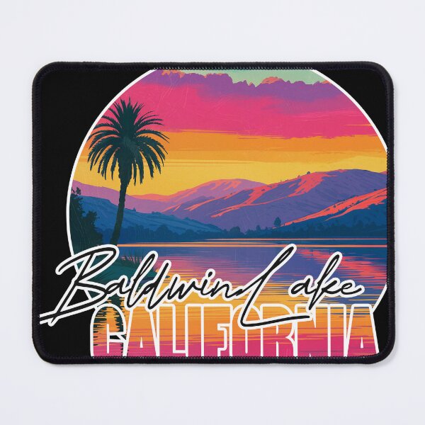 Item preview, Baldwin Lake, San Bernardino County, California, Lake sunset designed and sold by Wanderful-roads.