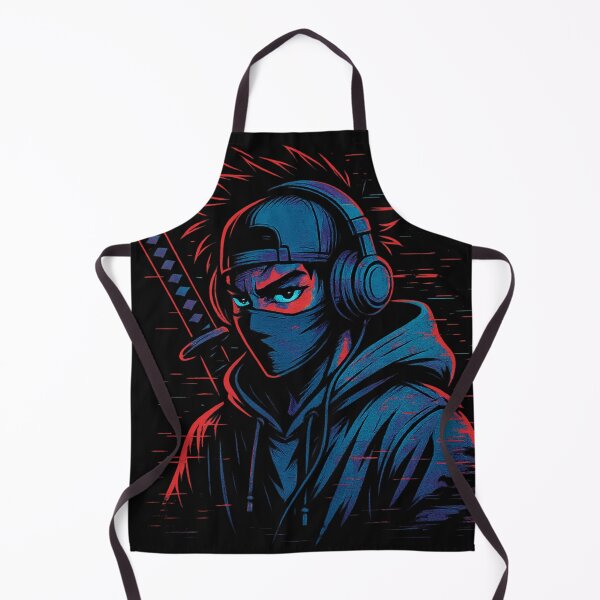 Item preview, Modern Ninja Samurai Headphones Streetwear Art designed and sold by Vynzy.