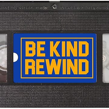 BE KIND REWIND - Retro Video Rental Sticker (Clean) Home Decor Rug