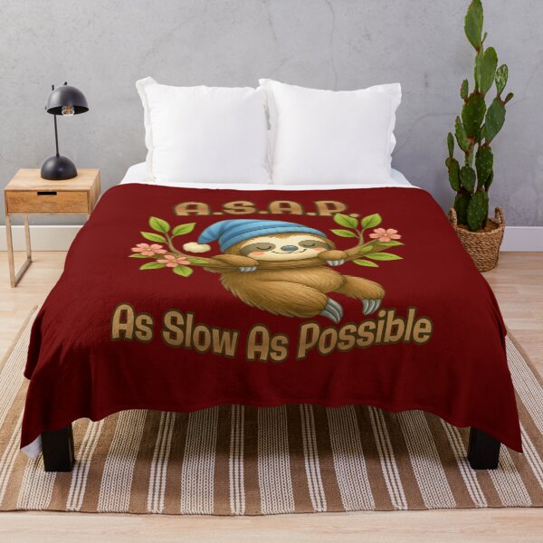 Item preview, As Slow As Possible - Cute Sloth ASAP designed and sold by Adelberton.