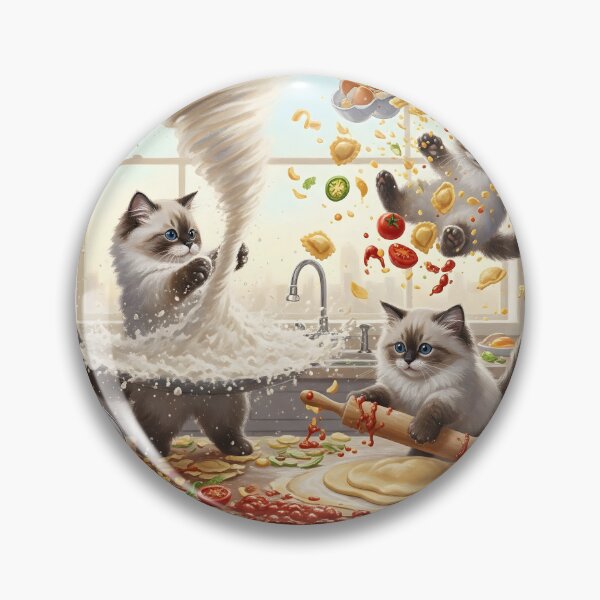 Item preview, The Feline Pasta Disaster designed and sold by GlassArtCraft.