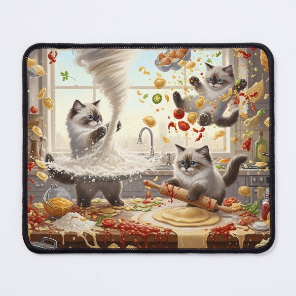 Item preview, The Feline Pasta Disaster designed and sold by GlassArtCraft.