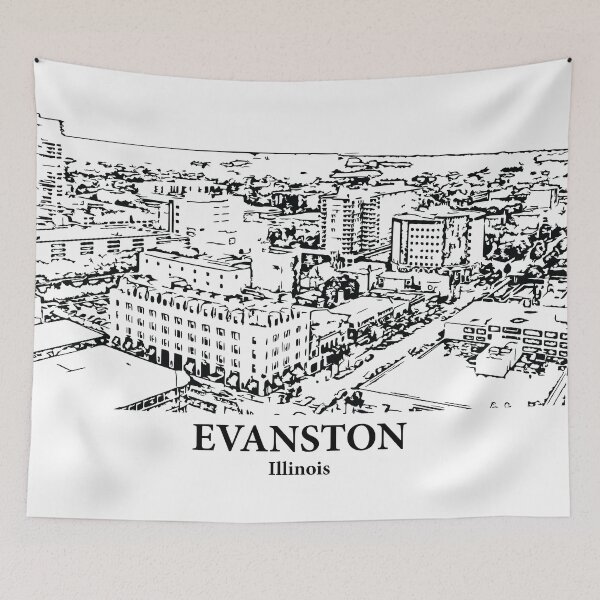 Item preview, Evanston - Illinois designed and sold by Lakeric Cityscapes.