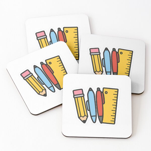 Item preview, Back to school stationery icon featuring a pencil, pen, ruler on transparent background, AI generated designed and sold by dvoevnore.