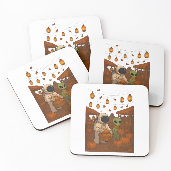 Item preview, Autumn Lantern Market in Space designed and sold by HEERMANArt.