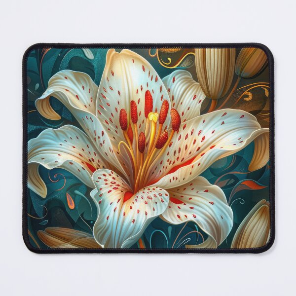 Item preview, White Lily Fantasy Flower Art designed and sold by MargaretWiktor.