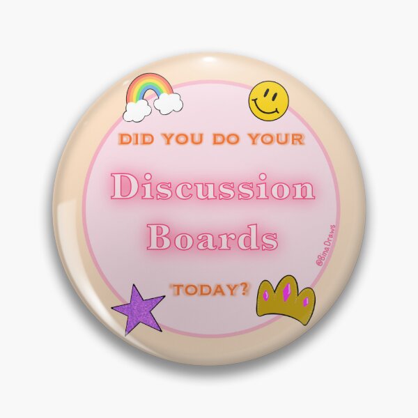 Item preview, Cute Discussion Board Reminder for students designed and sold by BinaDraws.