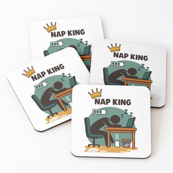 Item preview, Nap King – Funny Office Work and Sleep Design designed and sold by Snappy Splash.