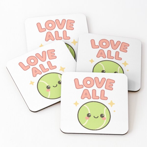 Item preview, Love All – Kawaii Tennis Ball Cute Sports Design designed and sold by NovaMoodCo.