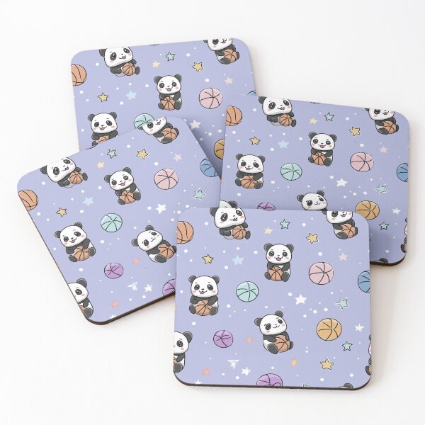 Item preview, Panda BasketballStar designed and sold by Kawaii Patterns | Chubby Animals & Cute Ghosts.