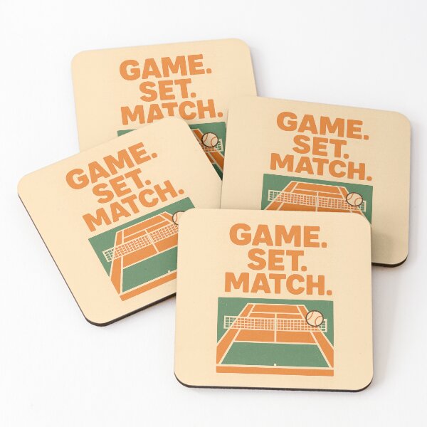 Item preview, Game Set Match – Retro Vintage Tennis Court Design designed and sold by NovaMoodCo.