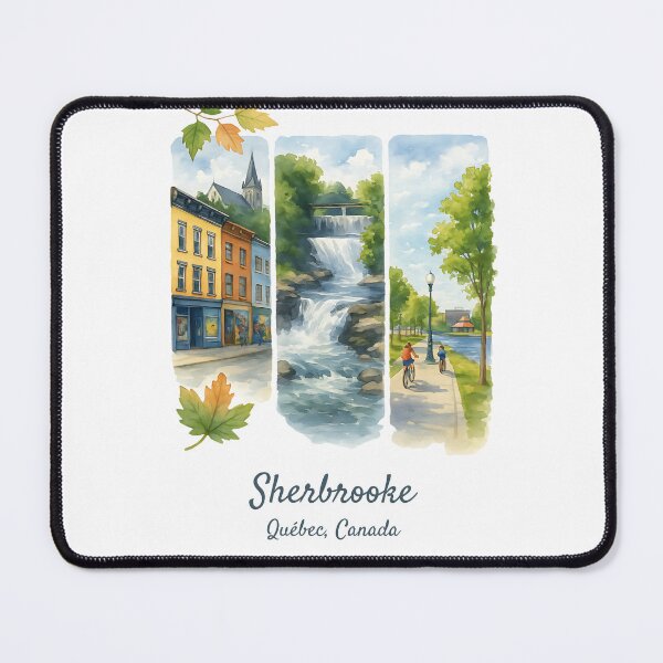 Item preview, Sherbrooke Québec Canada – Watercolor Illustration designed and sold by GestaltTees.