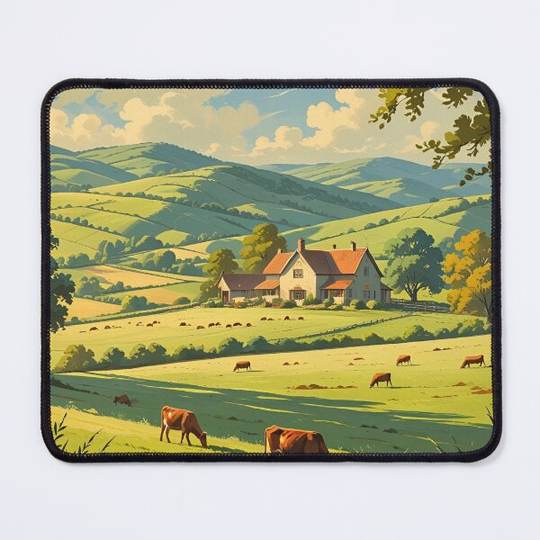 Item preview, Countryside with fields and cows, designed and sold by Anisha  Vaz.