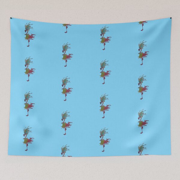 Item preview, Clown Flamingo – Quirky Surreal Bird Cartoon Wall Art designed and sold by Aneciarz.