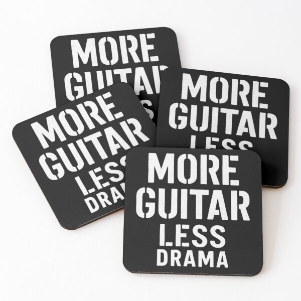 Item preview, MORE GUITAR, LESS DRAMA – Funny Guitar Quote. designed and sold by SaraSumi.