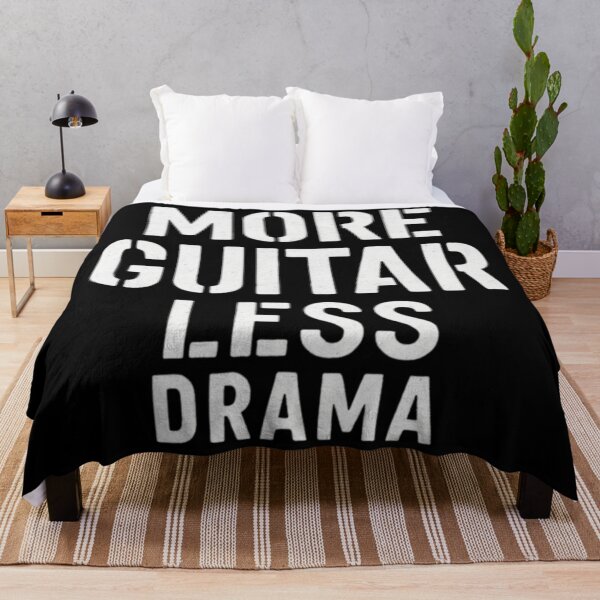 Item preview, MORE GUITAR, LESS DRAMA – Funny Guitar Quote. designed and sold by SaraSumi.