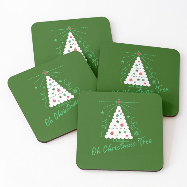 Item preview, “Oh Christmas Tree — White Holiday Tree Design” designed and sold by Novel Works Studio.