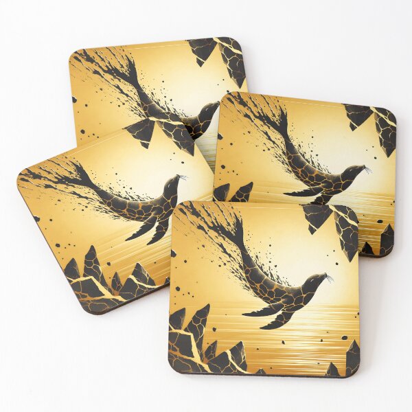Item preview, Charcoal Gold Seal, Ai Generated Art  designed and sold by ACC .