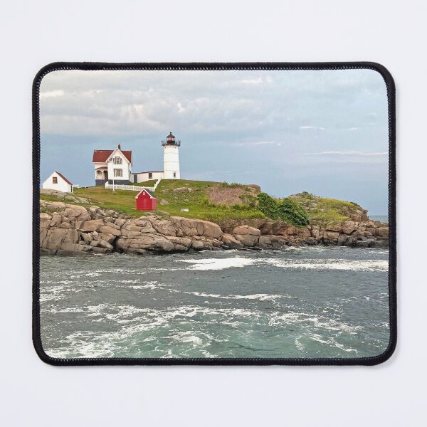 Item preview, Nubble Lighthouse with Crashing Ocean Waves – York, Maine designed and sold by Willow Sage.