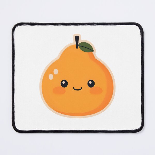 Item preview, Kawaii Shiny Orange Pear – Cute Fruit Sticker designed and sold by OsasChild.