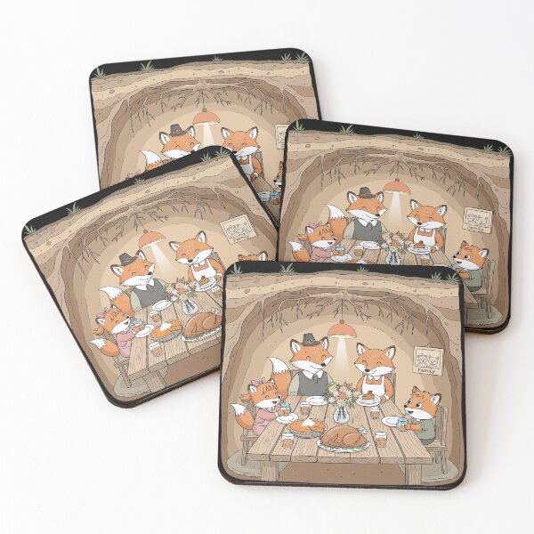 Item preview, Cozy Fox Family Thanksgiving: Celebration in the Den designed and sold by Claustronautas.